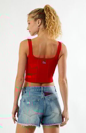 Mississippi Ole Miss Knit Corset Top image number 4