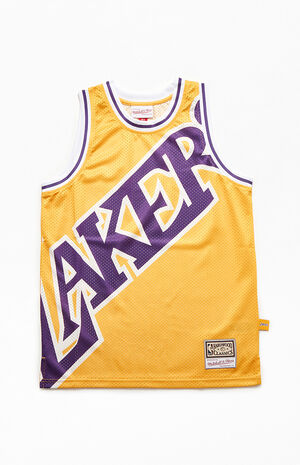 Mitchell Ness Kids Lakers Big Face Jersey Tank Top Pacsun