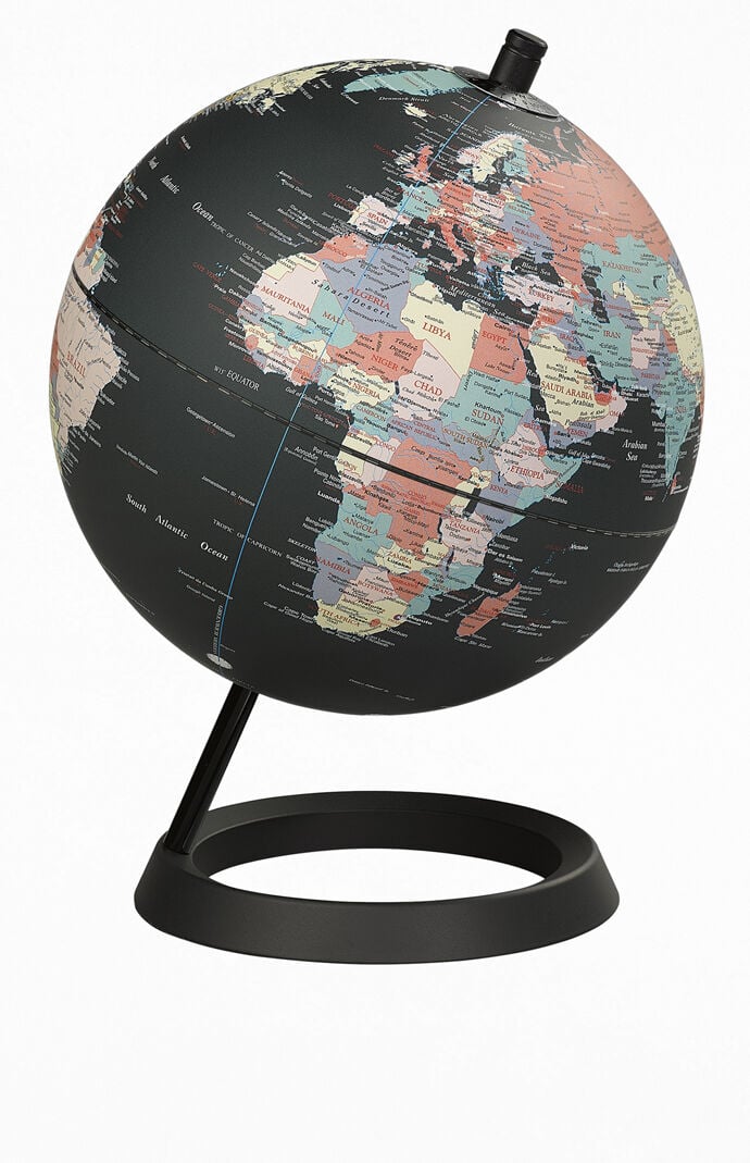 Classic Black Ocean Globe