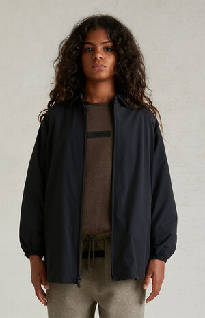 Essentials Black Overshirt Jacket image number 2