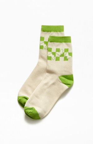 Checker Butterfly Socks image number 3