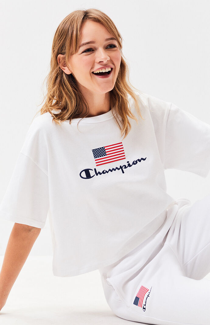 cropped champion shirt