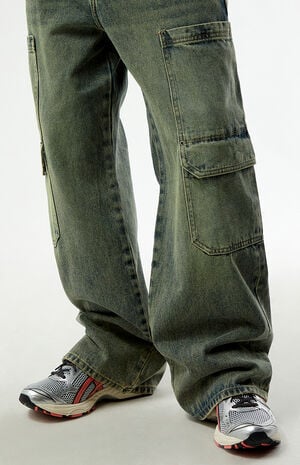 Blake Extreme Baggy Jeans Cargo Medium Blue Tint image number 5
