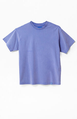 Violet Vintage Wash Heavyweight Oversized T-Shirt image number 1
