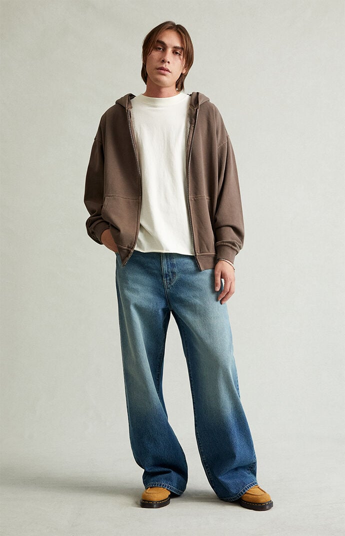 Pacsun Blake Extreme Baggy Jeans Cowboy Medium Blue Tint