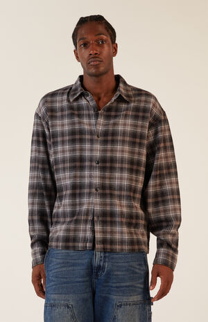 Gray Washed Flannel Shirt image number 1