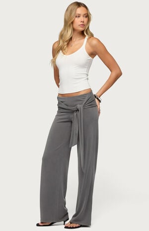 Xyla Straight Leg Tie Pants image number 4
