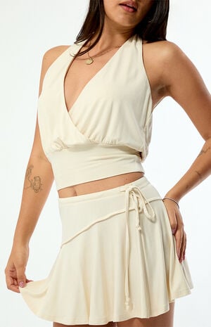 Layla Deep V Halter Top image number 2