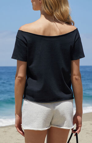 Radio Silence Off-The-Shoulder Short Sleeve T-Shirt image number 3