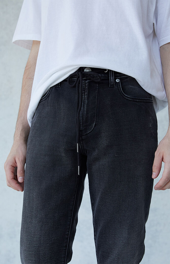 Stacked Skinny Drawcord Jeans