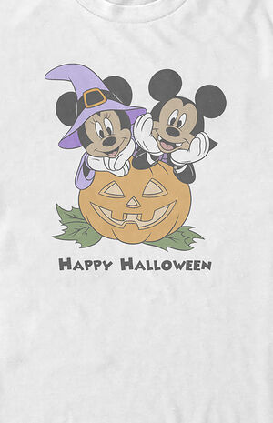 Mickey Mouse Pumpkin Happy Halloween T-Shirt image number 2