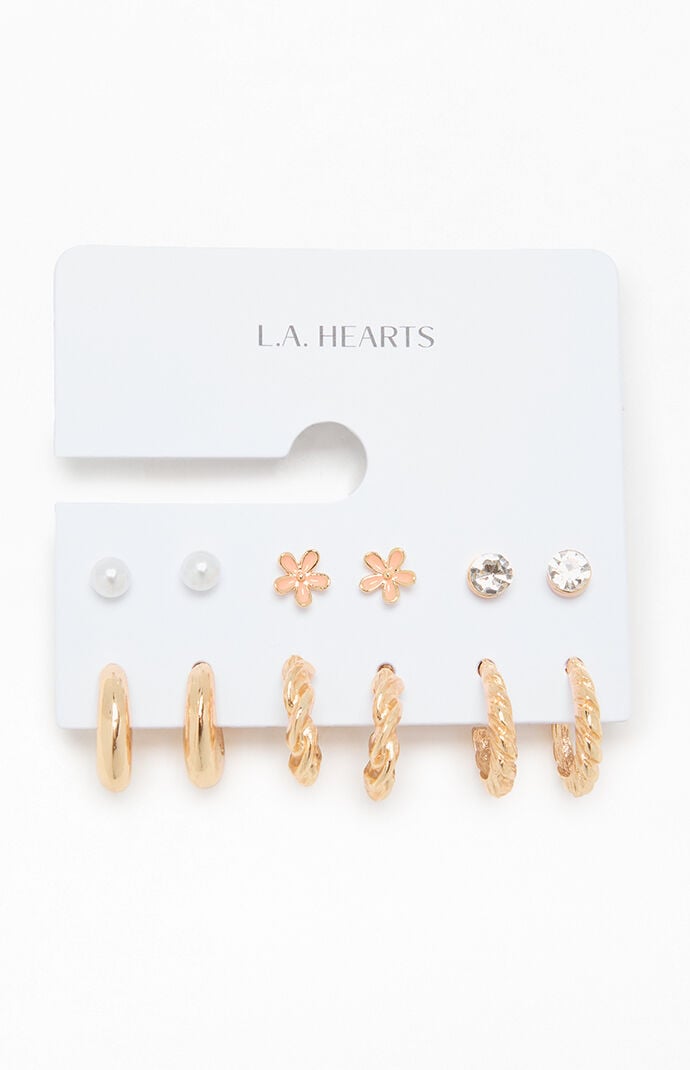 LA Hearts 6 Pack Catalina Earrings
