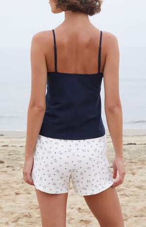 Navy Tiffany Bow Tank Top image number 4