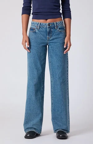 Casey Low Rise Baggy Jeans Medium Blue image number 2