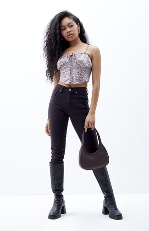 Stretch Black Skinny Jeans image number 1