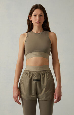 Women's Desert Taupe Running Shorts image number 2