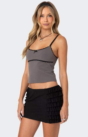 Elin Lace Trim Tank Top image number 4