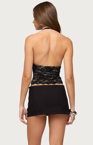 Dessa Lace Halter Top image number 3