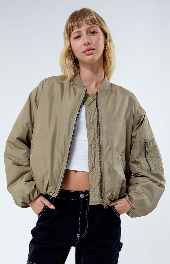 PacSun Oversized Bomber Jacket PacSun