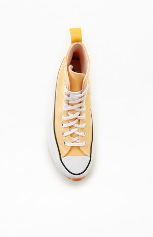 Recycled Yellow Run Star Hike Platform High Top Sneakers image number 5