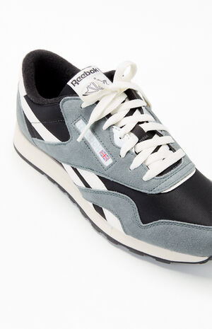 Black Classic Nylon Vintage Suede Shoes image number 6