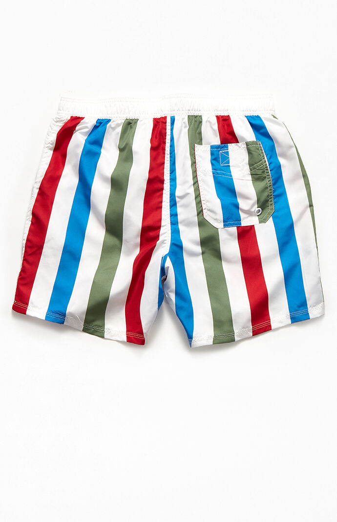 Striped 16" Swim Trunks