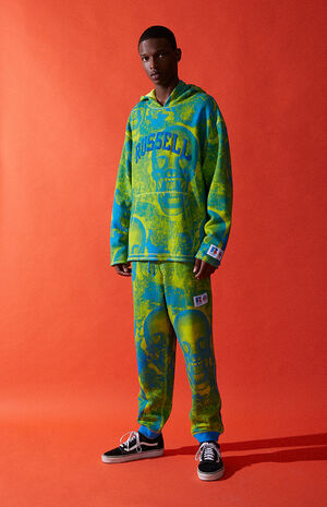 x Russell Athletic Blue Graphic Hoodie image number 4