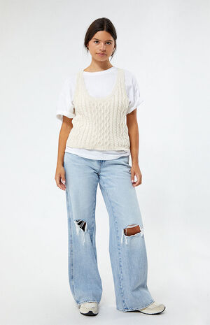 High Tide Cable Knit Tank Top image number 1