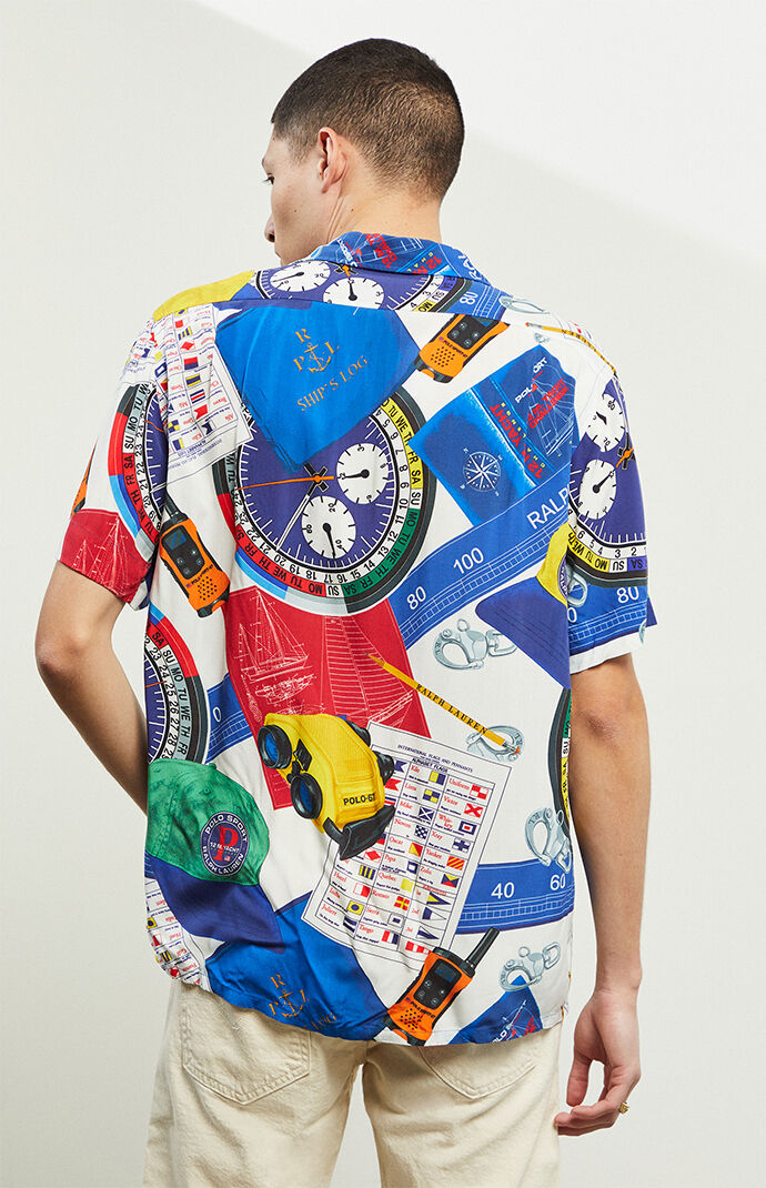 Oceans Challenge Short Sleeve Button Up Shirt