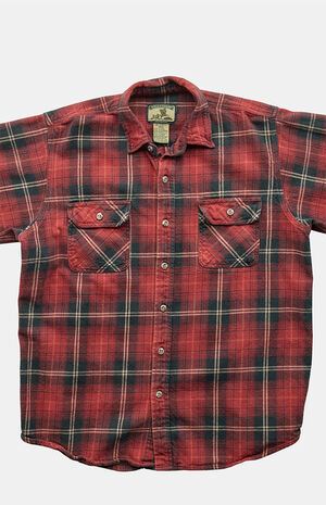 2000s Red Flannel Top image number 3