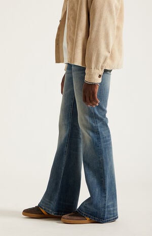 Jordan Baggy Bootcut Jeans Medium Blue Tint image number 3