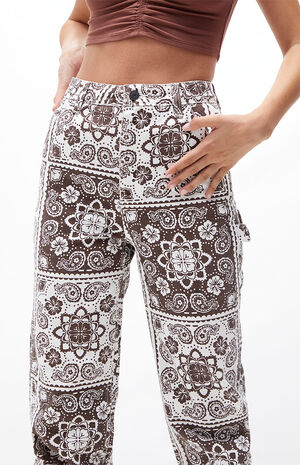 Bandana Boyfriend Carpenter Pants image number 5