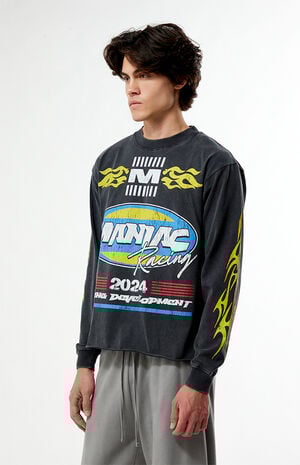 Maniac Racing Cropped Long Sleeve T-Shirt image number 4