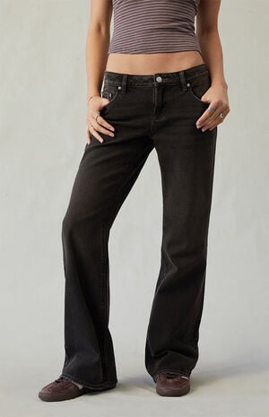 Jade Low Rise Bootcut Jeans Brown Tint Jade Low Rise Bootcut Jeans Brown Tint image number 1