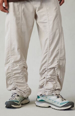 Gray Baggy Track Pants image number 2