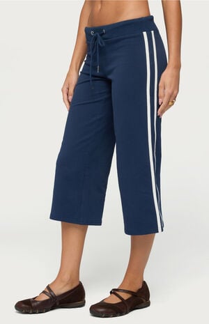 Zanele Side Stripe Capri Sweatpants image number 2