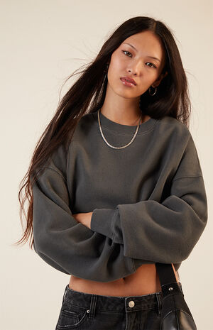 Core Washed Crew Neck Sweatshirt image number 2