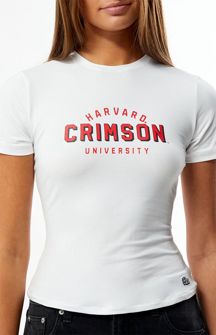 HYPE & VICE Harvard Crimson Cotton Jersey T-Shirt