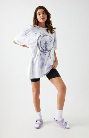 Skeleton & Moon Oversized T-Shirt Skeleton & Moon Oversized T-Shirt image number null
