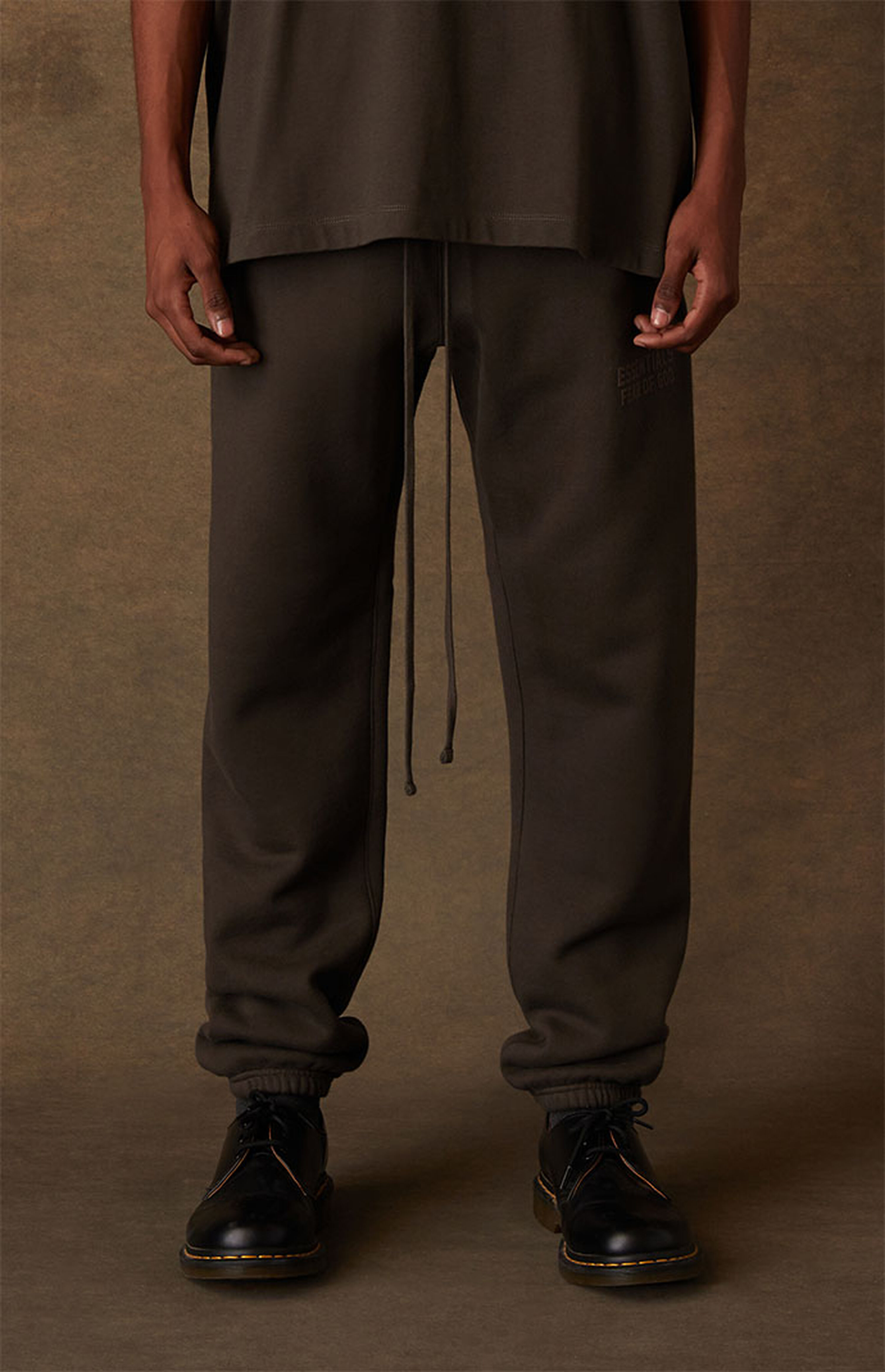 fear of god essentials sweatpants black