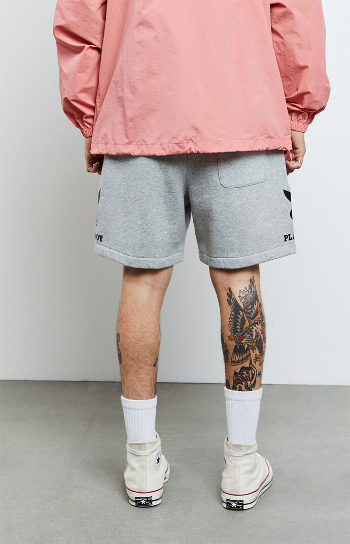 Playboy By Pacsun Gray Double Sweat Shorts At Pacsun Com