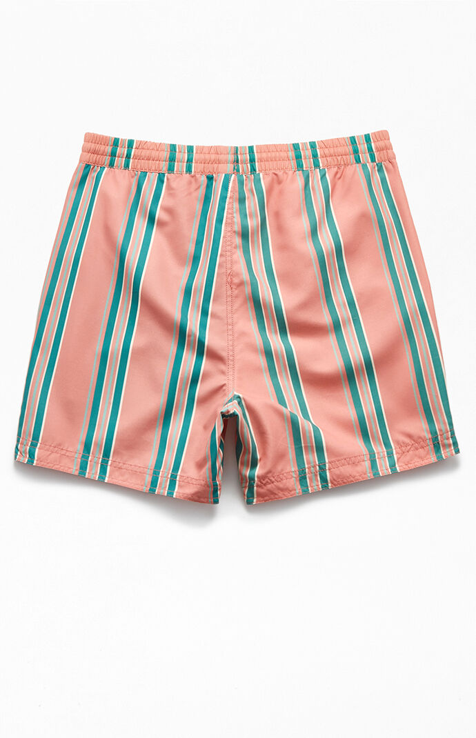 Vertical Stripe 15" Swim Trunks