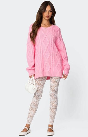 Sheer Lace Leggings image number 3