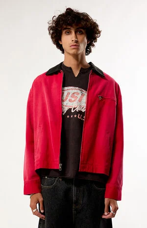 Red George Canvas Work Jacket image number 1