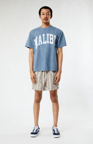 Flower Stripe 4.5" Swim Trunks image number 3