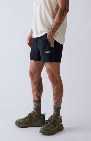 Active Black Khaki Running Shorts image number 5
