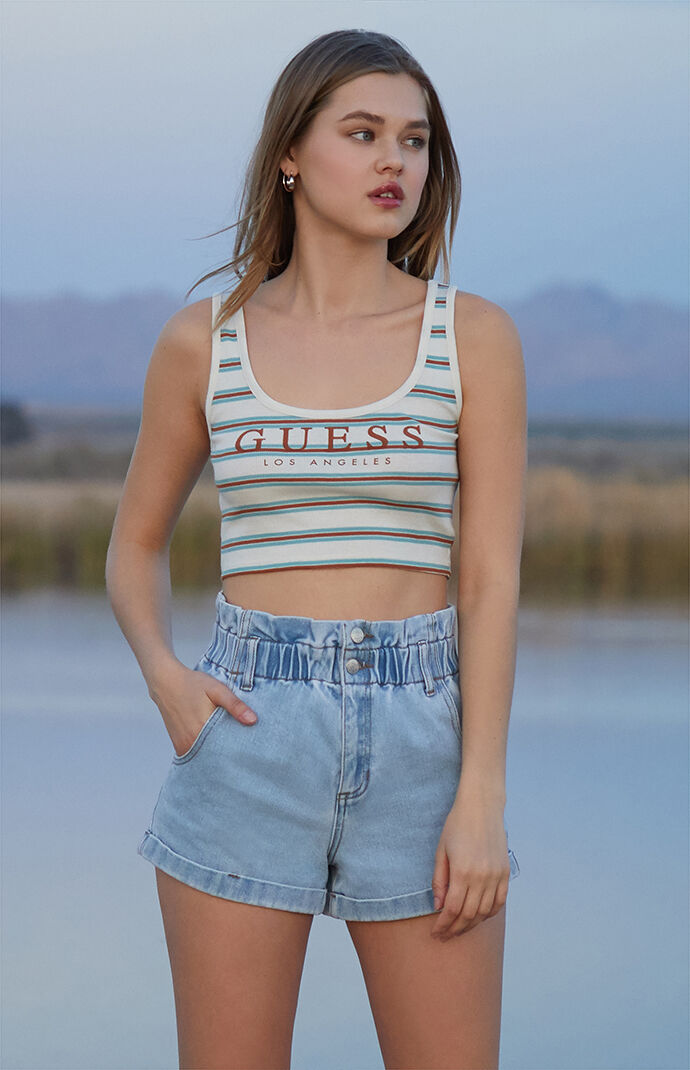 guess jeans crop top