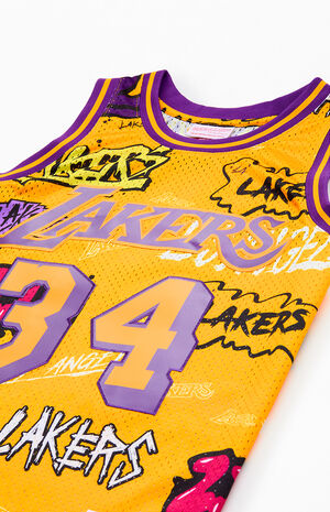 LA Lakers Shaq Slap Sticker Jersey image number 3