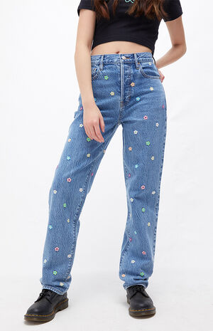 Bij naam Profeet onderwijzen PacSun Eco Flower Power Dad Jeans | PacSun