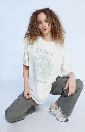 England Castle Crest Oversized T-Shirt image number 1